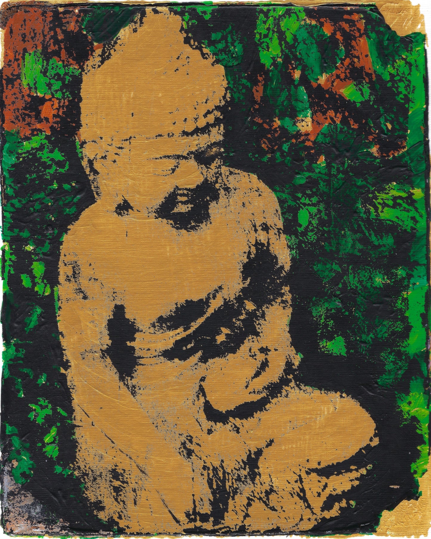 5x7 Gold Buddha