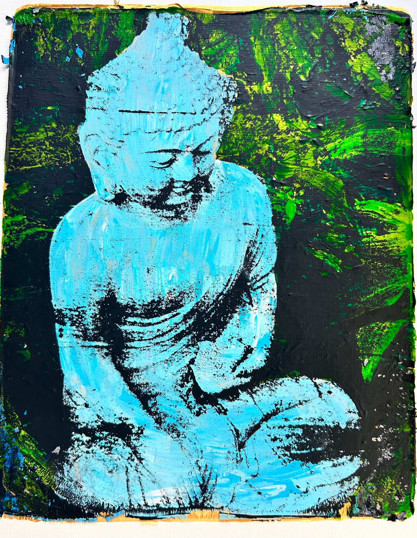 5x7 Blue Buddha