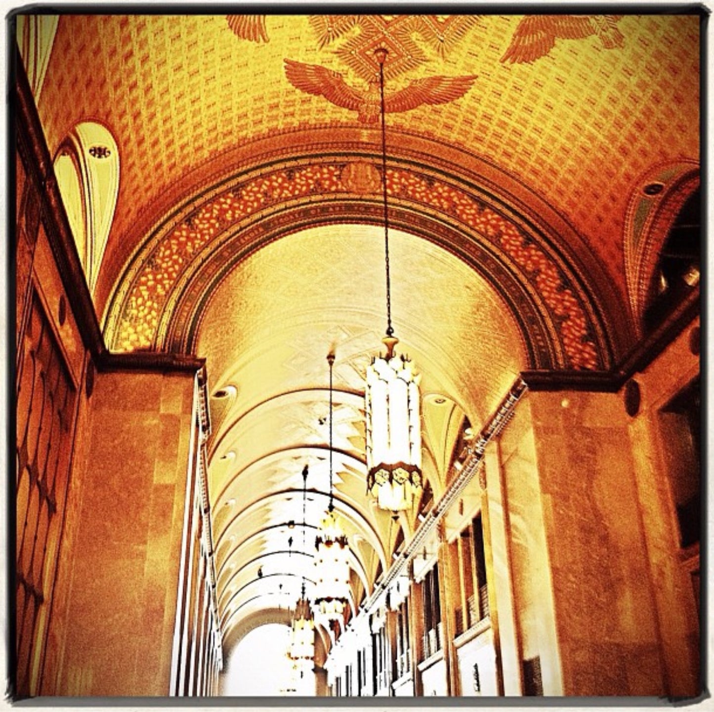 12x12 Fisher Building Hall and Ceiling - Detroit MI