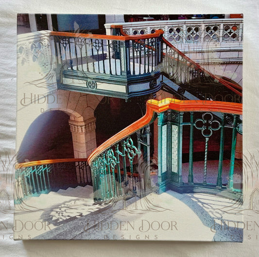 Staircase Shadows (12x12x1 Canvas Framed Photo)