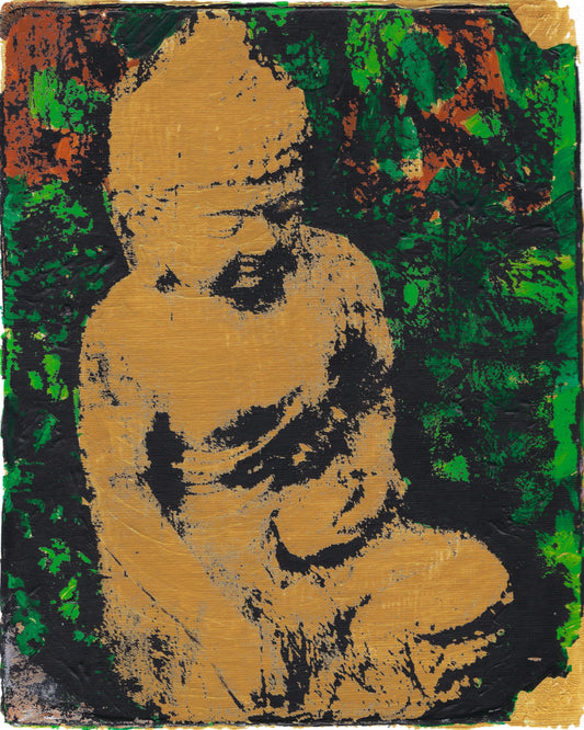5x7 Gold Buddha