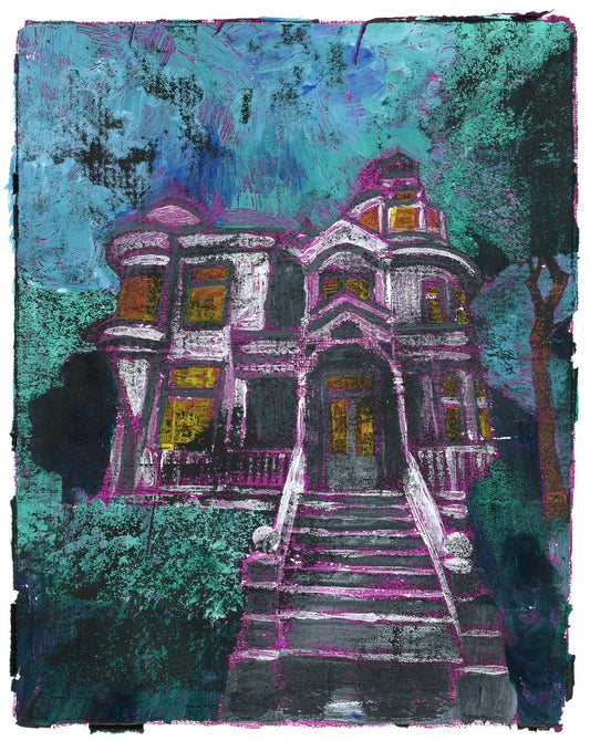 8x10 Victorian House (Purple), Sarnia Ontario