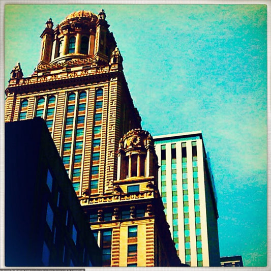 12x12 Skyscraper and Teal Sky - Chicago IL